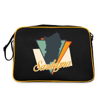 Sardaigne Sardaigne Sardaigne - Sac Retro - noir/or - Dos