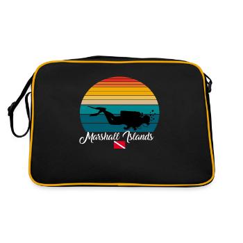 Marshall Islands Scuba Diving Poison - Retro Bag - black/gold - Back