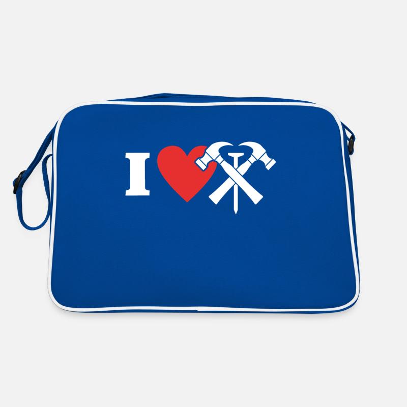 Dachdecker Liebe I Love Dachdecken Retro Tasche