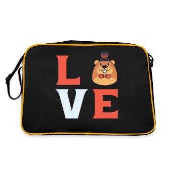Faune Animal Digger Mole Lover Mole Whisper - Sac Retro - noir/or - Dos