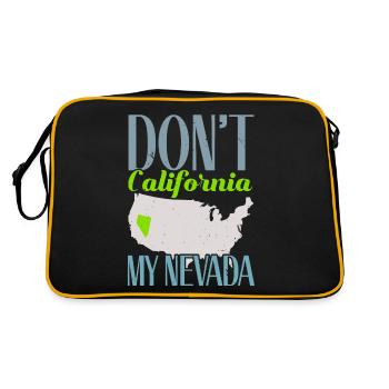 Ne pas Californie Mon Nevada USA Amérique Nevadan - Sac Retro - noir/or - Dos
