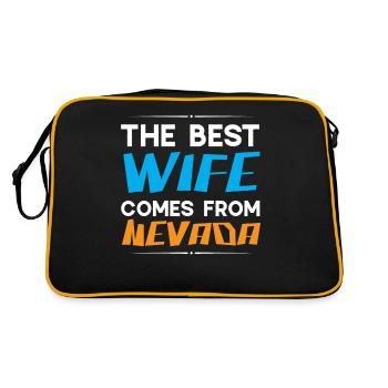La meilleure épouse vient du Nevada Amérique Nevadan - Sac Retro - noir/or - Dos