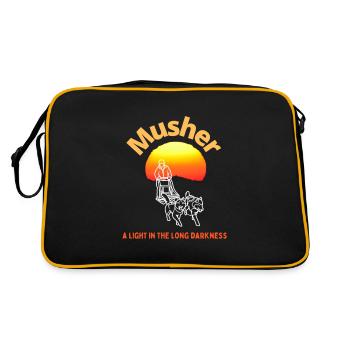 Traîneau à chiens Musher - Sac Retro - noir/or - Dos
