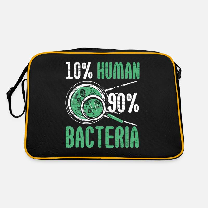 10% Humain 90% Bactéries Biologiste Science Biol Sac Retro