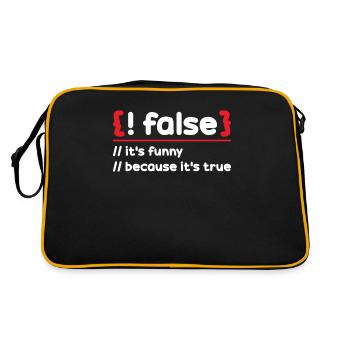 Programmer Programming Software Coding Encoder - Retro Bag - black/gold - Back