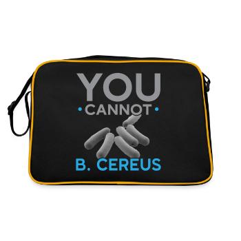 Vous ne pouvez pas B. Cereus Biologiste Science Bio - Sac Retro - noir/or - Dos