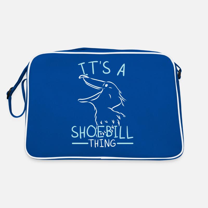 Shoebill Stork Collared Bird Lovers Retro Bag
