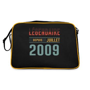 Juillet 2009 Anniversaire Idée Cadeau Vintage - Sac Retro - noir/or - Dos