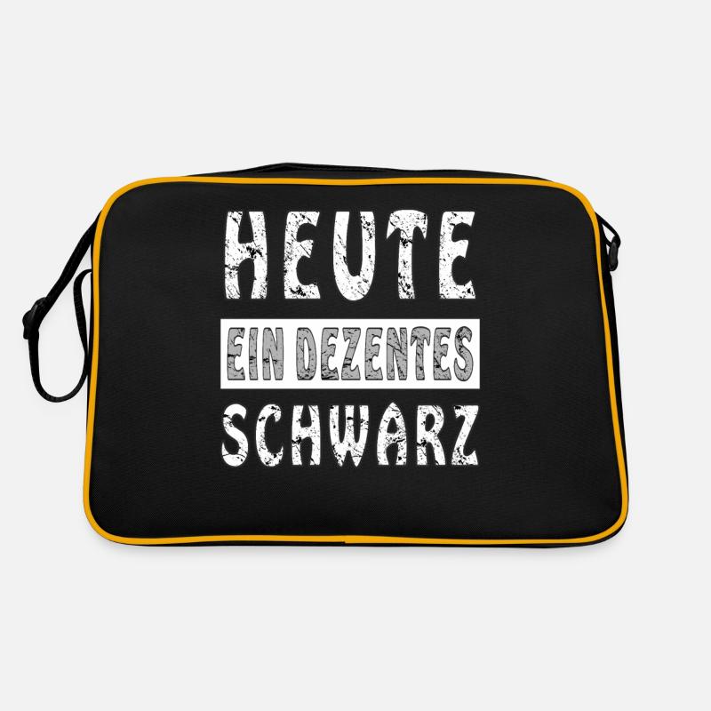 HEUTE EIN DEZENTES SCHWARZ Retro Tasche