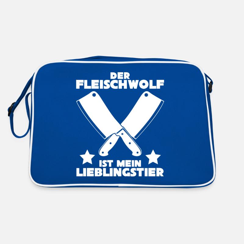 Metzger Fleischer Fleischwolf Schlachter Retro Tasche