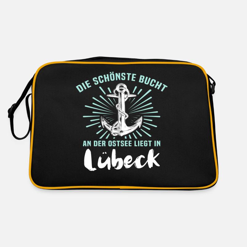 Lübeck Hansestadt Luebeck Retro Tasche