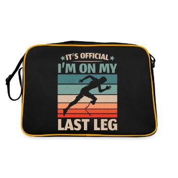 It is official that I am on my last leg - Retro Bag - black/gold - Back