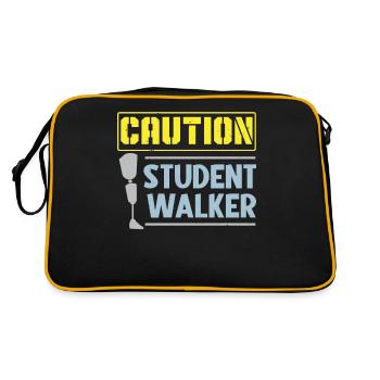 Caution Student Walker Amputee of Amputee Ch - Retro Bag - black/gold - Back