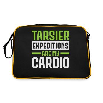 Tarsier expeditions are my heart leaf animal Tars - Retro Bag - black/gold - Back