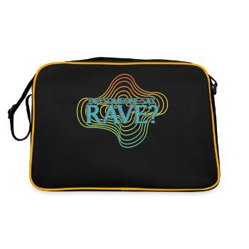 Raver Techno Rave Trance Hardtekk - Sac Retro - noir/or - Dos