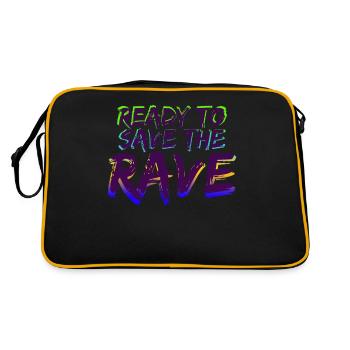 Raver Festival Techno Rave Hardtekk - Sac Retro - noir/or - Dos
