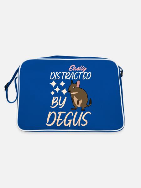 Degu Joke Degus - Sac Retro - bleu/blanc - Dos