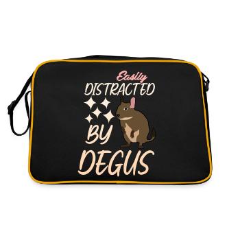 Degu Joke Degus - Retro Bag - black/gold - Back