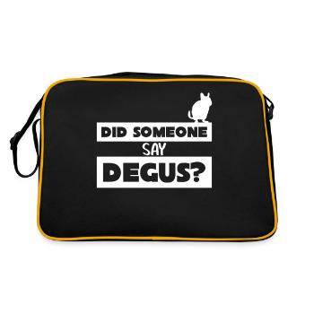 Degu Joke Degus - Retro Bag - black/gold - Back