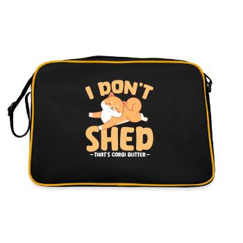 Corgi - Retro Tasche - Schwarz/Gold - Hinten