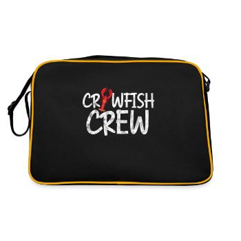 Crawfish Crawfish Seafood Crab Gift - Retro Bag - black/gold - Back