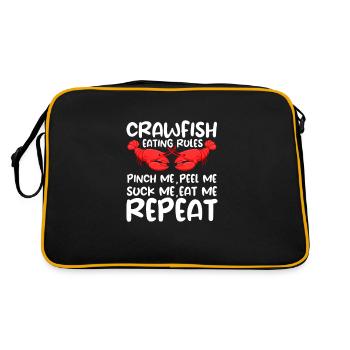 Crayfish - Retro Bag - black/gold - Back