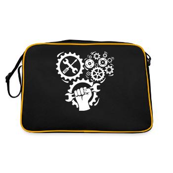 Machinist Machine Operator Machinists - Retro Bag - black/gold - Back