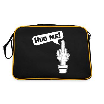 Cactus Free Hugs Underhugged Embrassez-moi - Sac Retro - noir/or - Dos