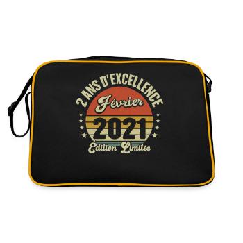 2 Ans D'excellence Février 2021 Édition Limitée - Sac Retro - noir/or - Dos