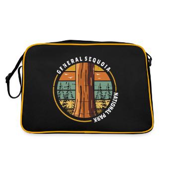 Parc national de Sequoia Souvenir Randonnée Camping Neva - Sac Retro - noir/or - Dos