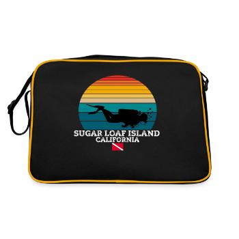 Sugar Loaf Island US Island Diving - Retro Bag - black/gold - Back