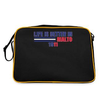 Life is better in Rialto 1911 Hiking - Retro Bag - black/gold - Back