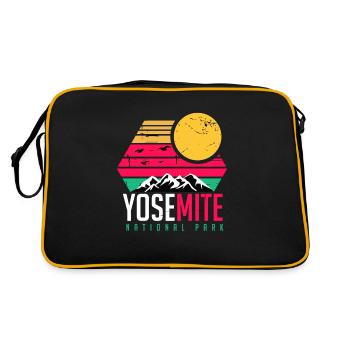 Parc national de Yosemite Souvenir California Nature W - Sac Retro - noir/or - Dos