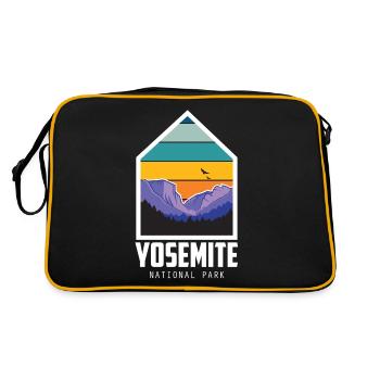 Parc national Heartbeat Yosemite California Souve - Sac Retro - noir/or - Dos