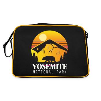 Parc national de Yosemite California Grizzly Bear Campi - Sac Retro - noir/or - Dos