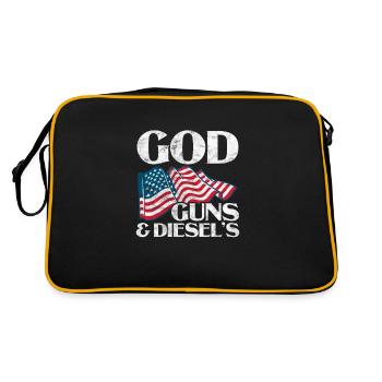 Diesel America - Retro Bag - black/gold - Back