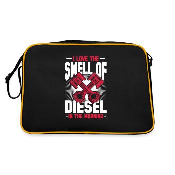 Diesel Auto Tuning Gasoline Vehicle Gift - Retro Bag - black/gold - Back