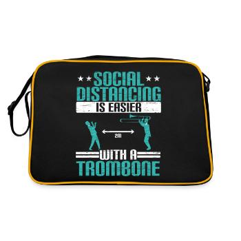 La distanciation sociale est plus facile avec une posa - Sac Retro - noir/or - Dos
