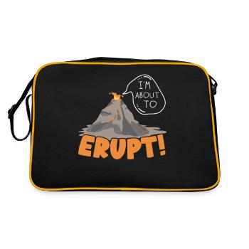 Je suis sur le point d’entrer en éruption géologique volcan Liebhab - Sac Retro - noir/or - Dos