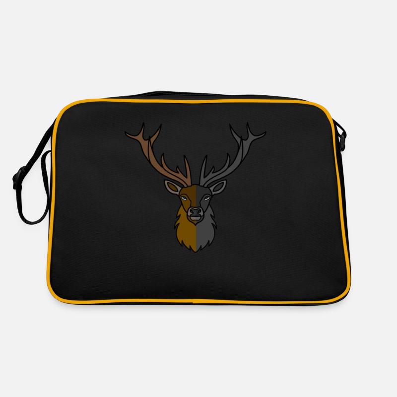 Bois de cerf rouge avec bois de cerf Sac Retro