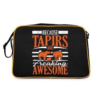 Because tapirs are fucking horny animals - Retro Bag - black/gold - Back