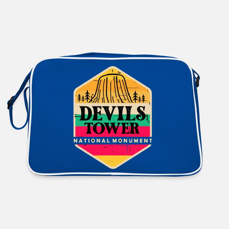 Devils Tower Wyoming National Monument Souvenir Sac Retro