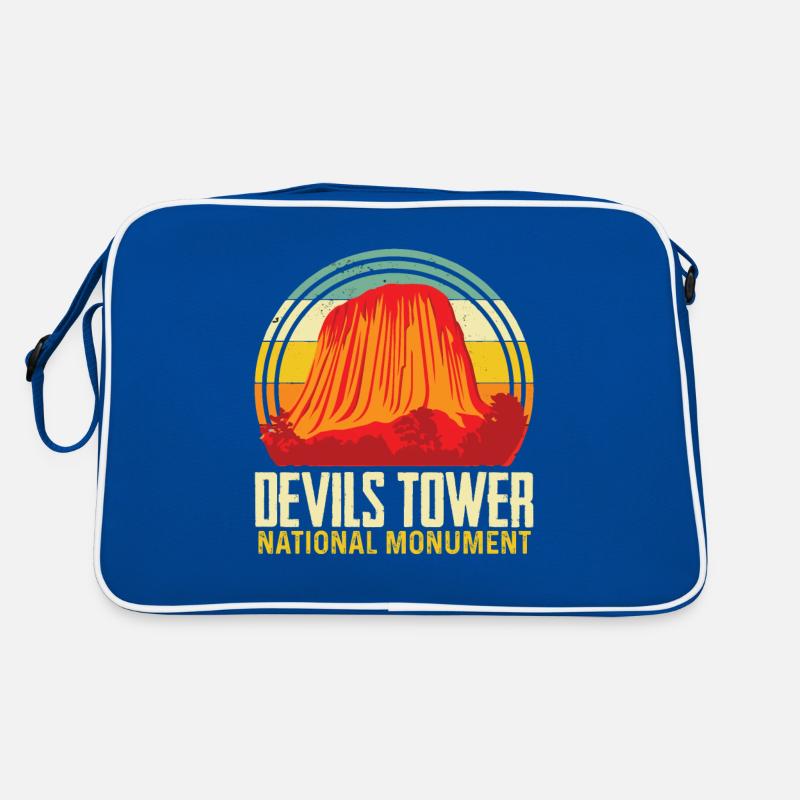 Wyoming Devils Tower National Monument Souvenir Natu Sac Retro