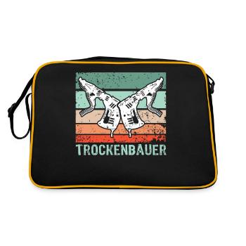 Installateur de cloisons sèches pour cloisons sèches - Sac Retro - noir/or - Dos