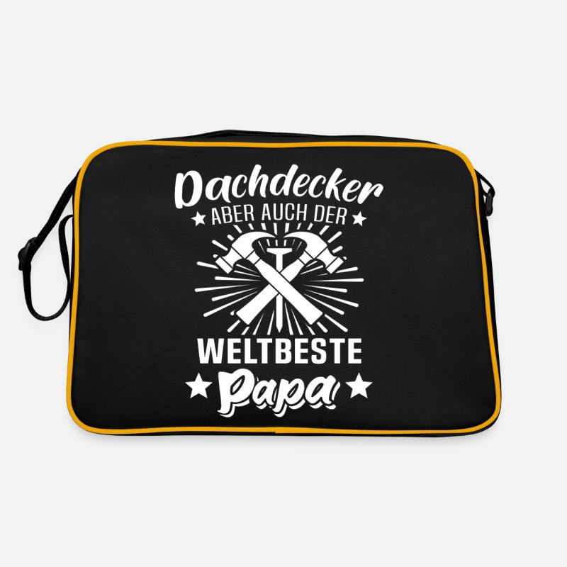 Dachdecker Papa Retro Tasche