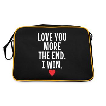 Je t’aime plus à la fin je gagne la Saint-Valentin - Sac Retro - noir/or - Dos