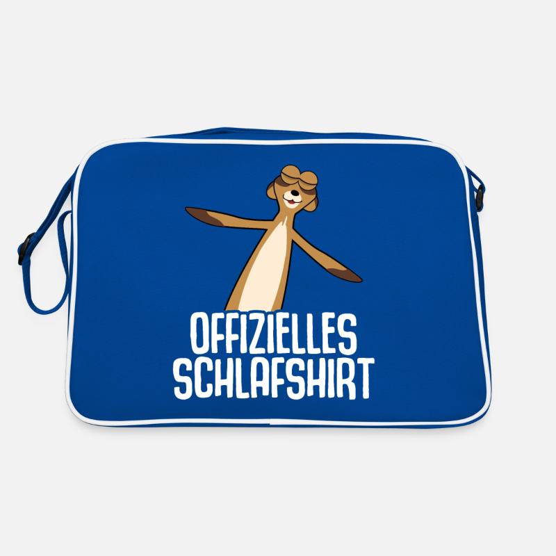 Erdmännchen Schlafshirt Retro Tasche