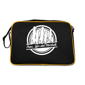 Meerkats - Retro Bag - black/gold - Back