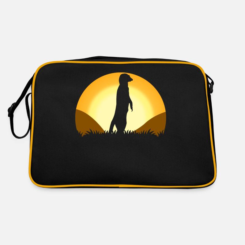 Suricates Sunset Meerkats Sac Retro