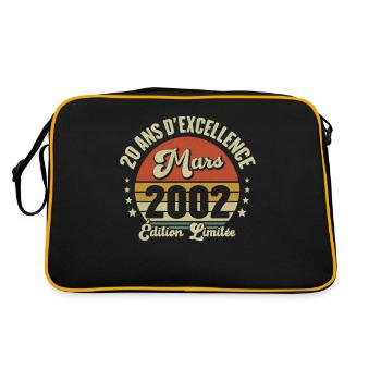 20 Ans D'excellence Mars 2002 Édition Limitée - Sac Retro - noir/or - Dos